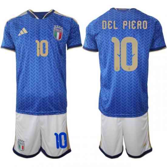 Italy 2026 FIFA World Cup Soccer Jersey Blue #10 DEL PIERO